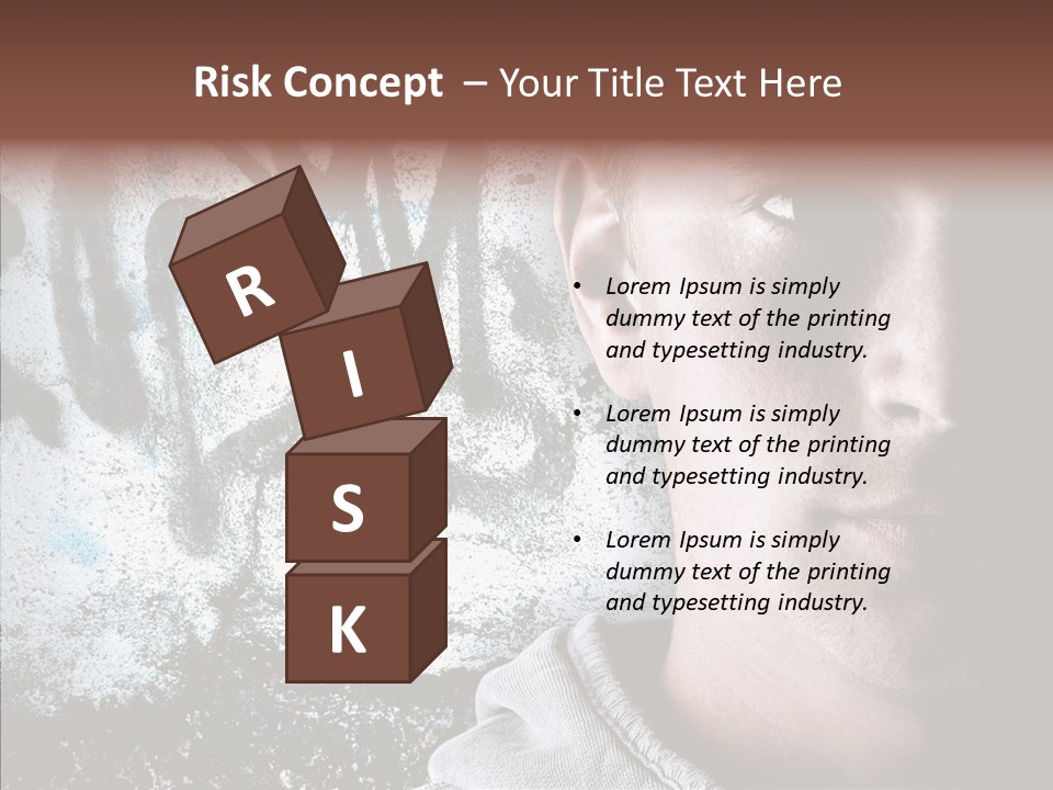 Guy Expression Caucasian PowerPoint Template