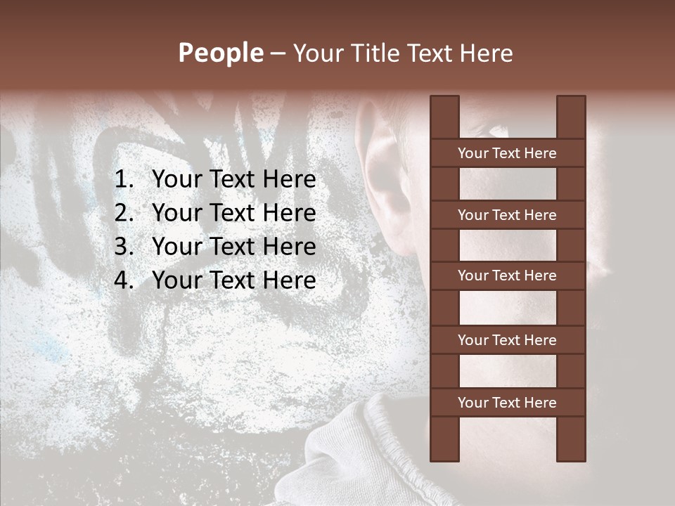 Guy Expression Caucasian PowerPoint Template