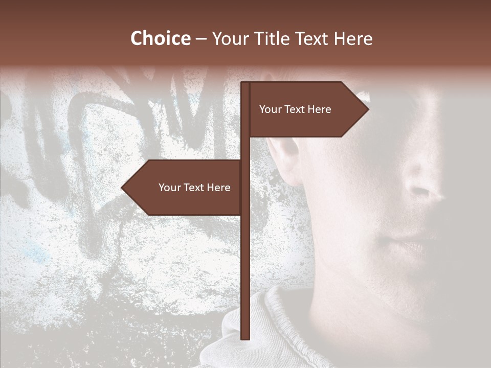 Guy Expression Caucasian PowerPoint Template