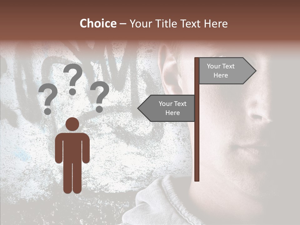 Guy Expression Caucasian PowerPoint Template