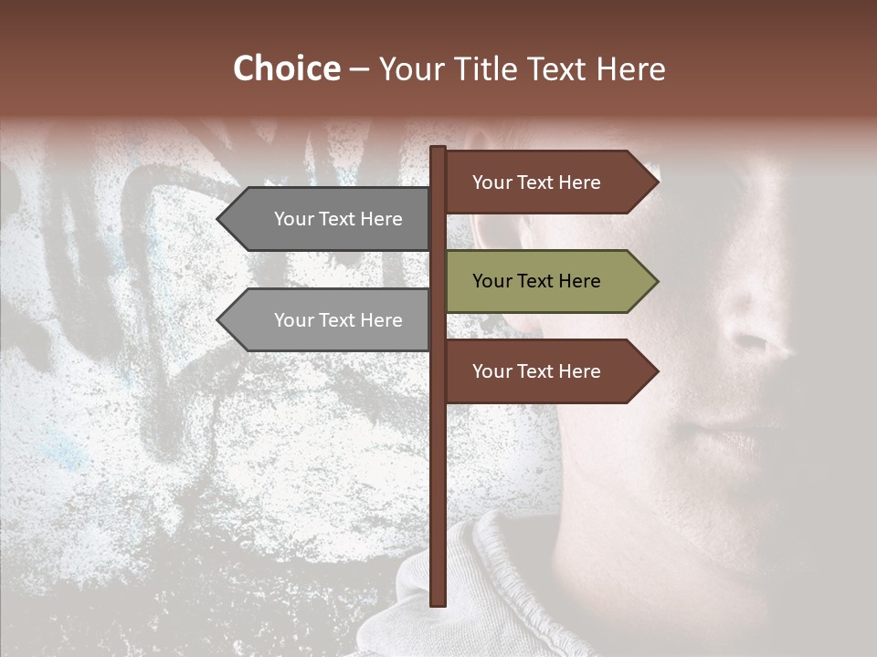 Guy Expression Caucasian PowerPoint Template