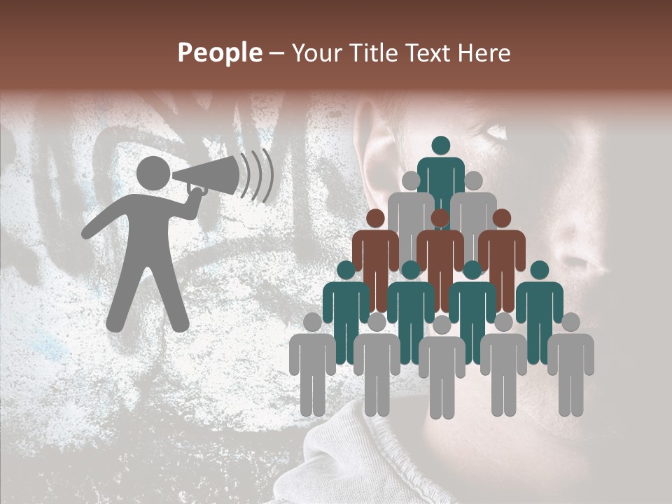 Guy Expression Caucasian PowerPoint Template