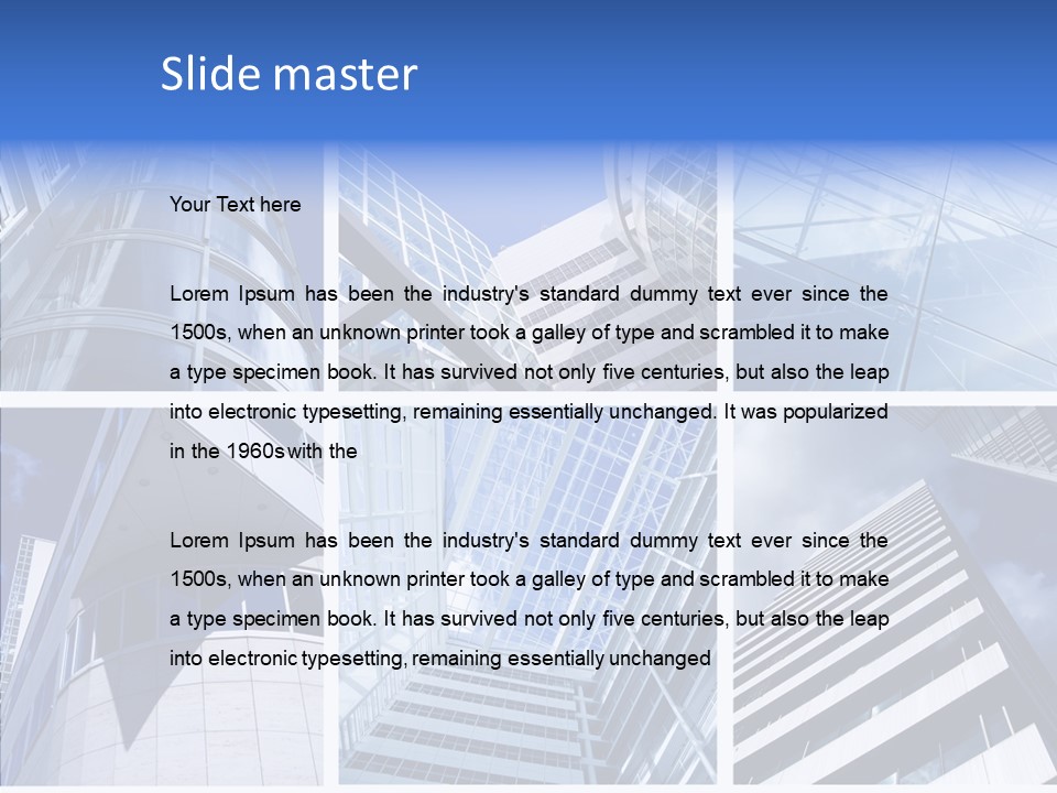 Angle Assorted Model PowerPoint Template