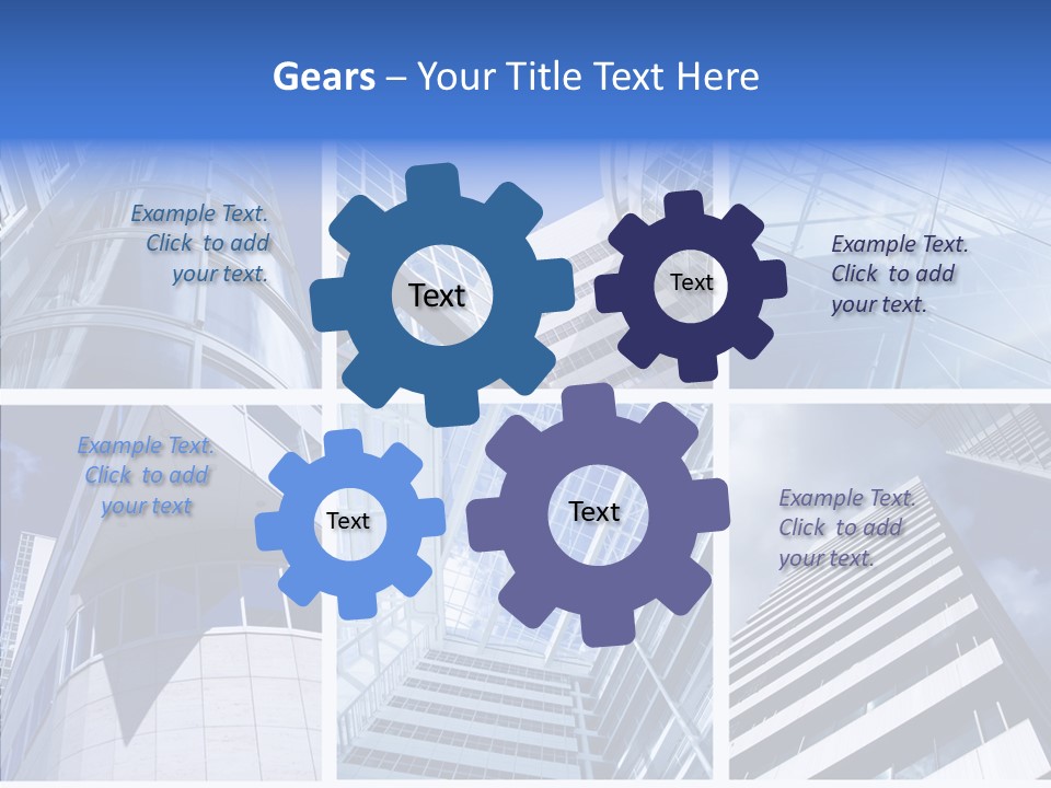 Angle Assorted Model PowerPoint Template