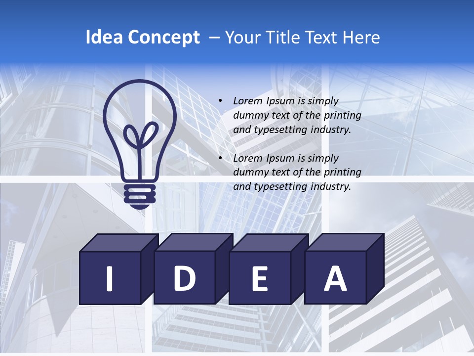 Angle Assorted Model PowerPoint Template