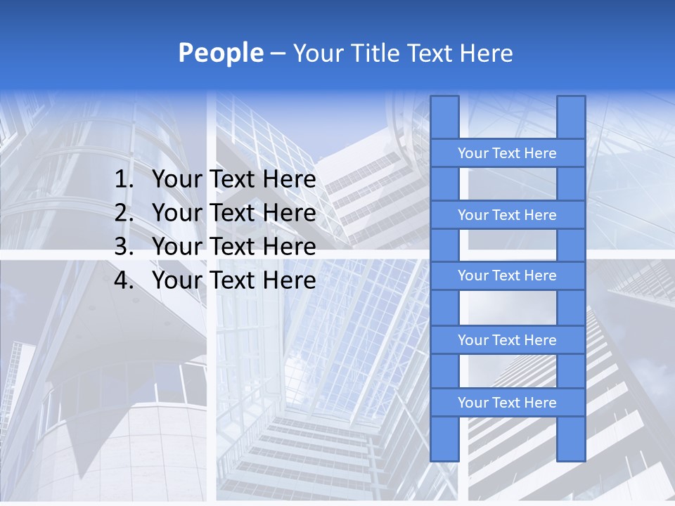 Angle Assorted Model PowerPoint Template