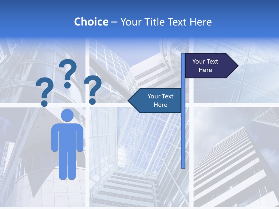 Angle Assorted Model PowerPoint Template