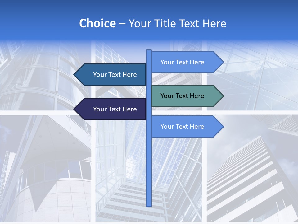 Angle Assorted Model PowerPoint Template