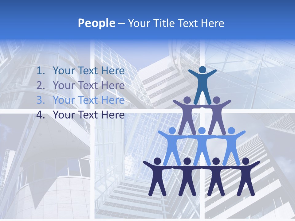 Angle Assorted Model PowerPoint Template