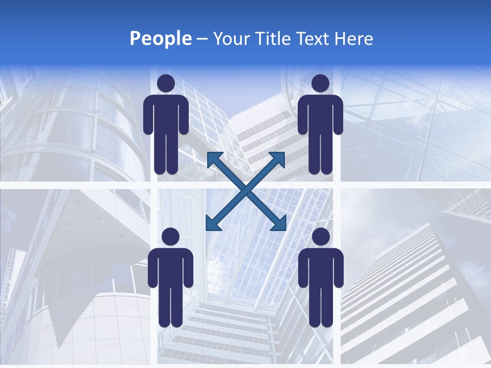 Angle Assorted Model PowerPoint Template