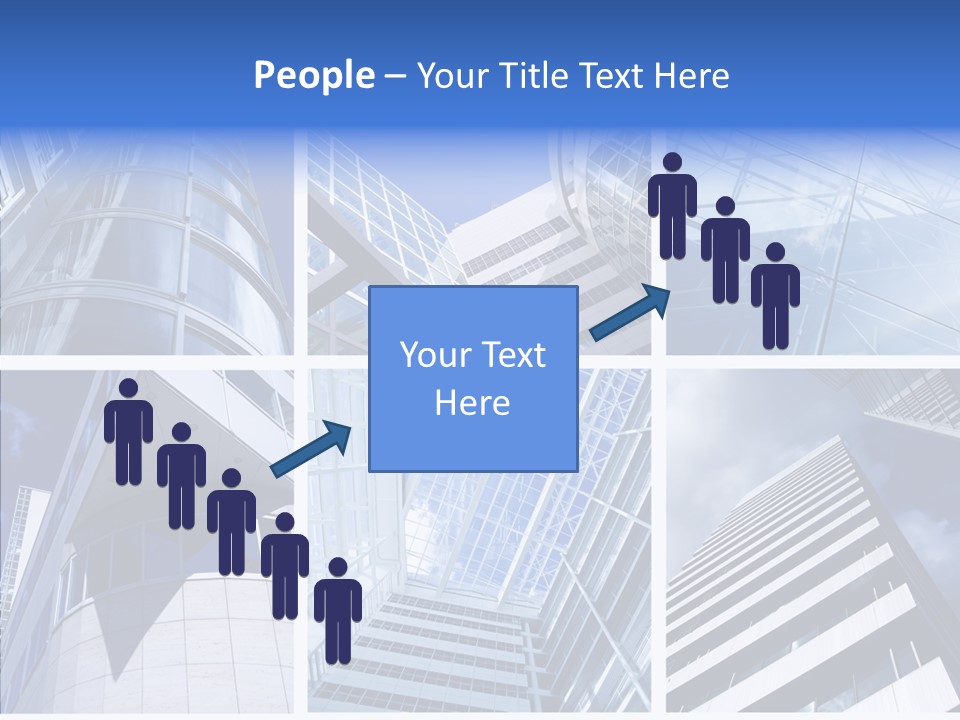 Angle Assorted Model PowerPoint Template