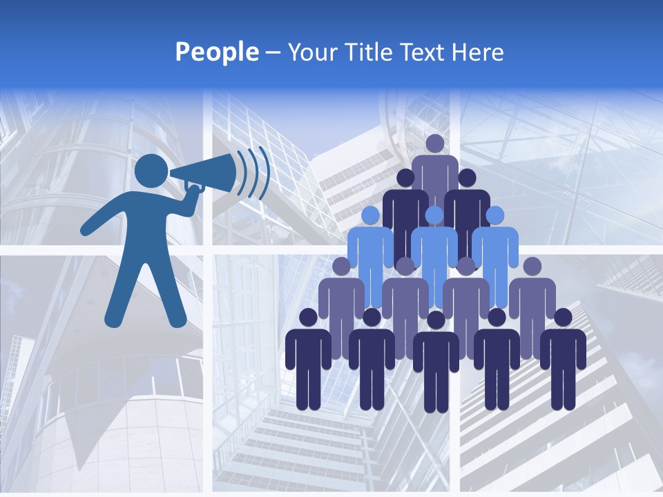 Angle Assorted Model PowerPoint Template