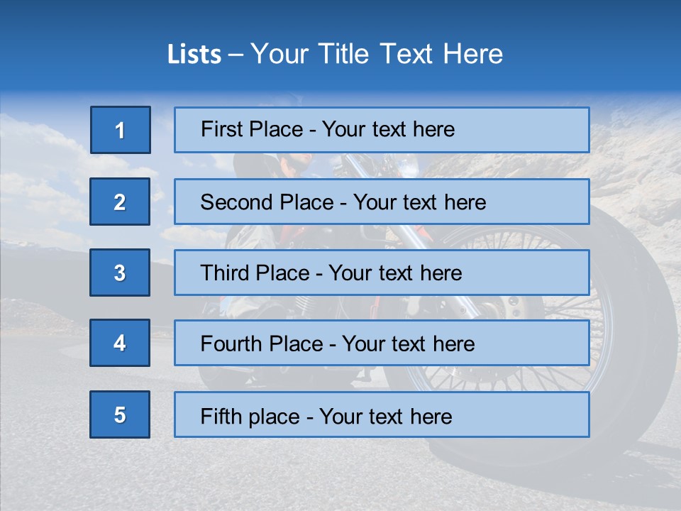 Transport Transportation Motorbike PowerPoint Template