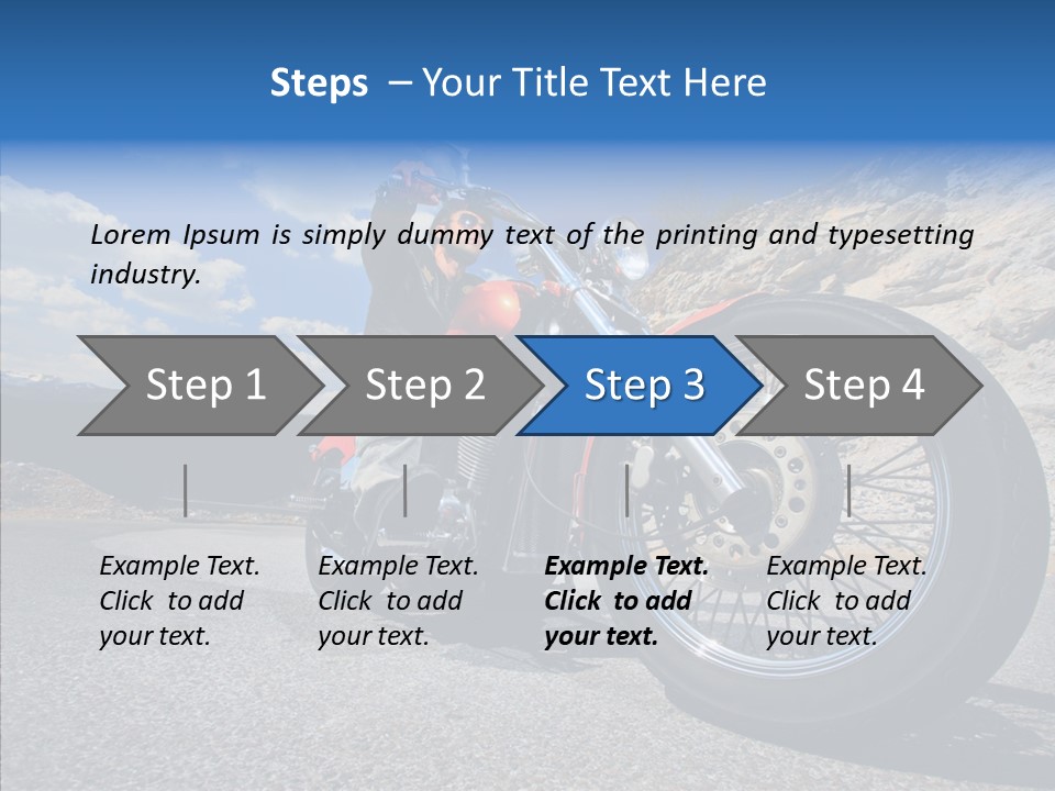 Transport Transportation Motorbike PowerPoint Template