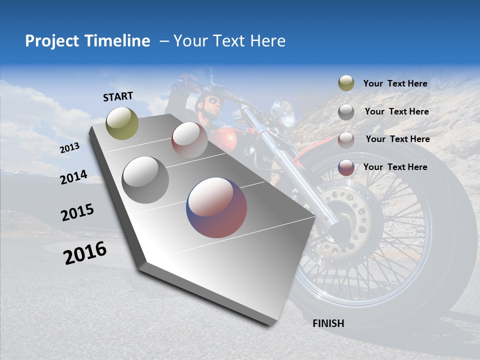 Transport Transportation Motorbike PowerPoint Template
