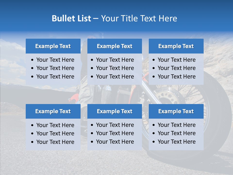 Transport Transportation Motorbike PowerPoint Template