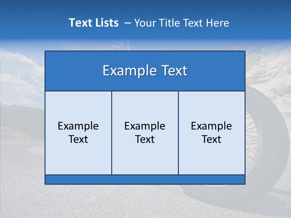 Transport Transportation Motorbike PowerPoint Template