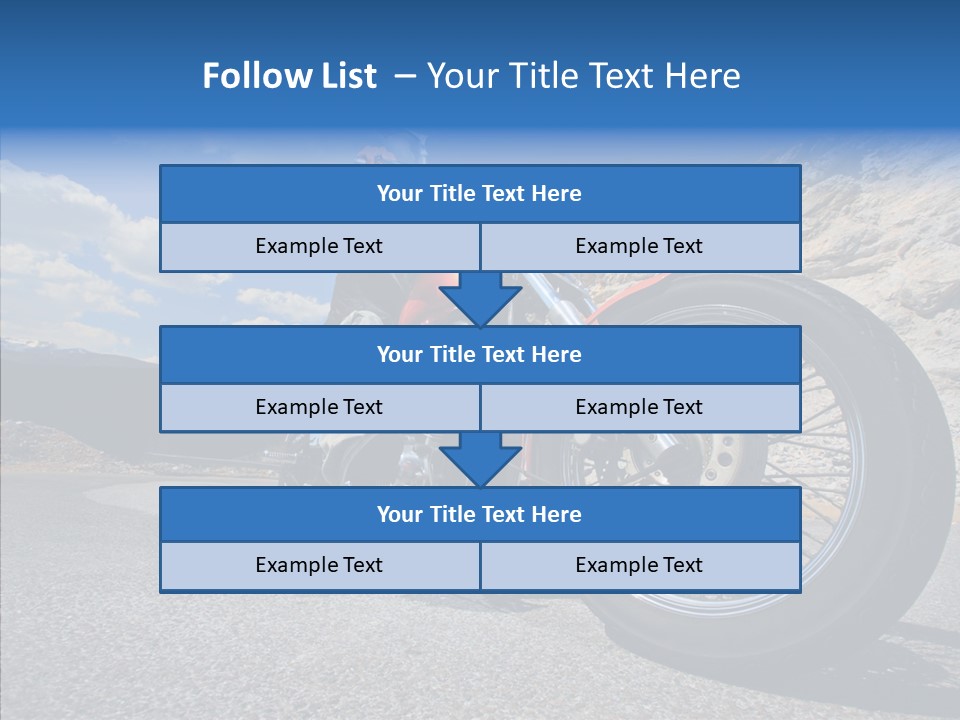 Transport Transportation Motorbike PowerPoint Template
