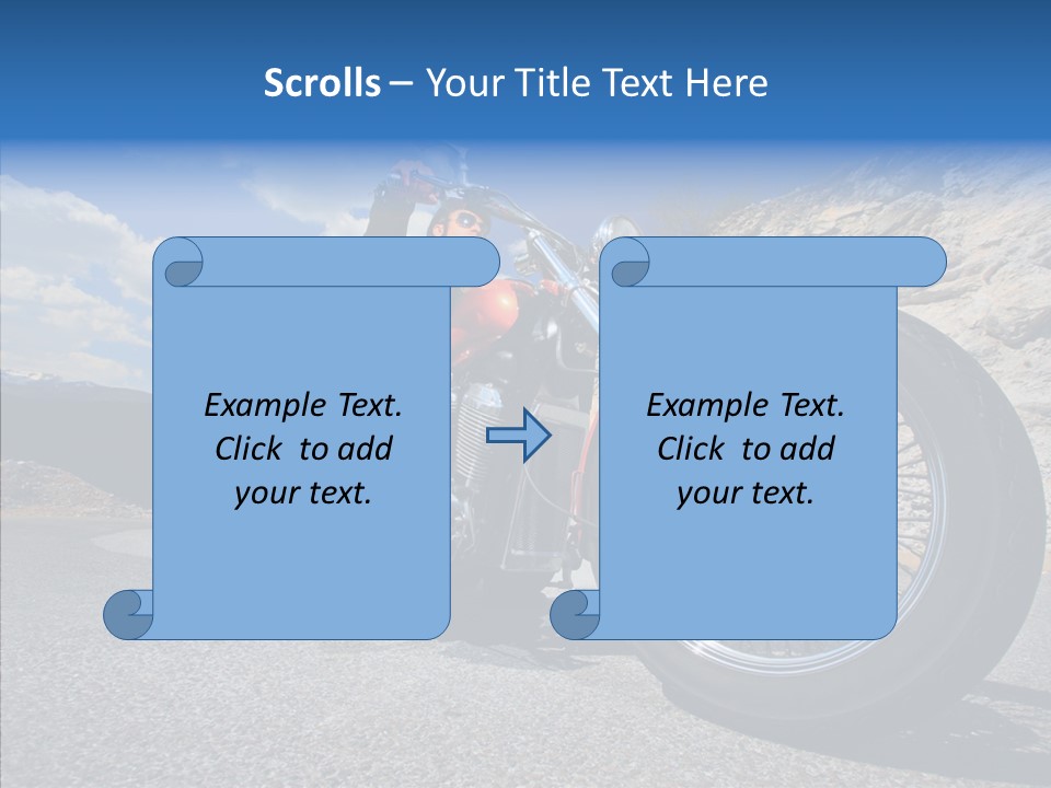 Transport Transportation Motorbike PowerPoint Template