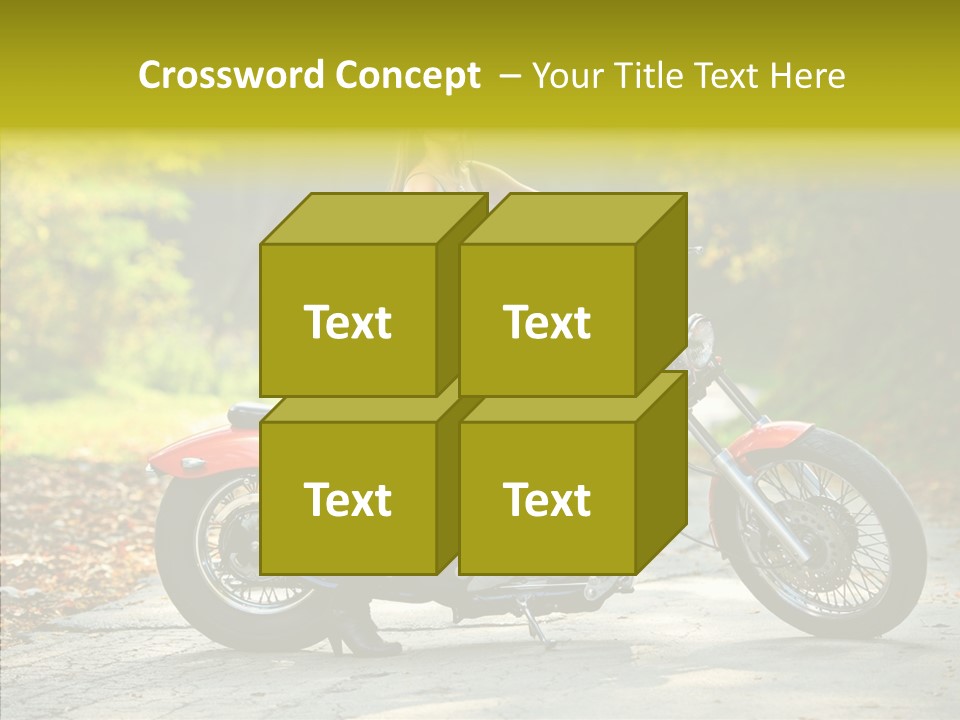 Biker Transportation Transport PowerPoint Template