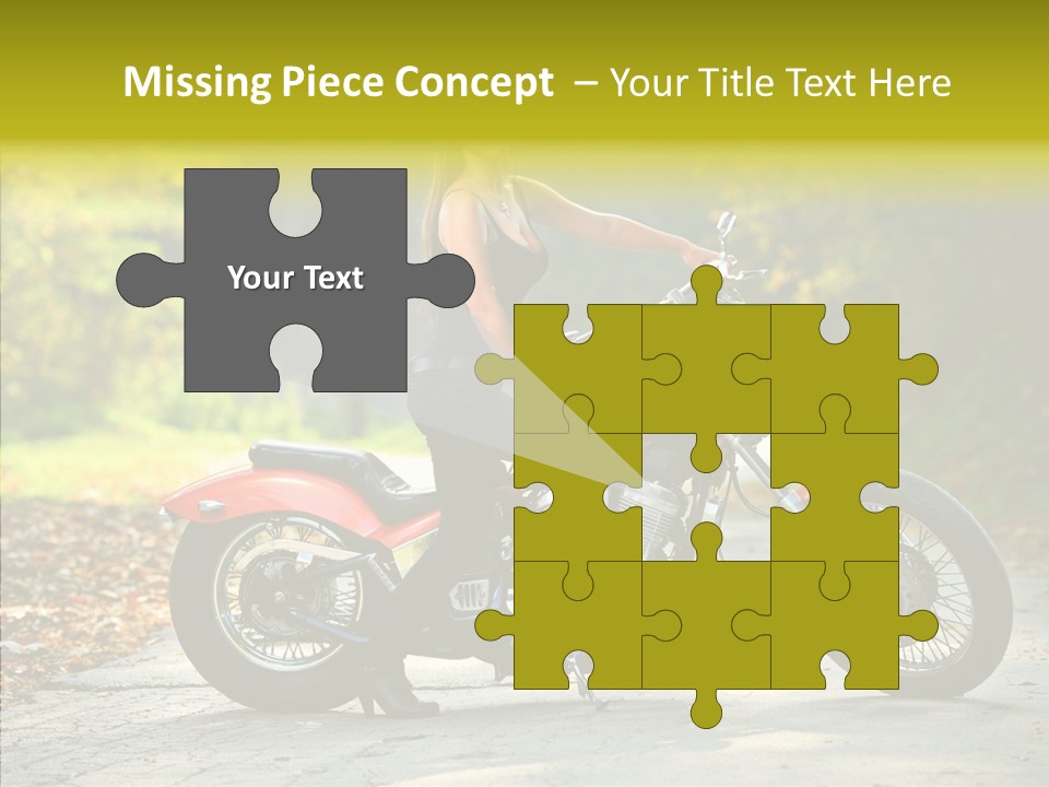 Biker Transportation Transport PowerPoint Template