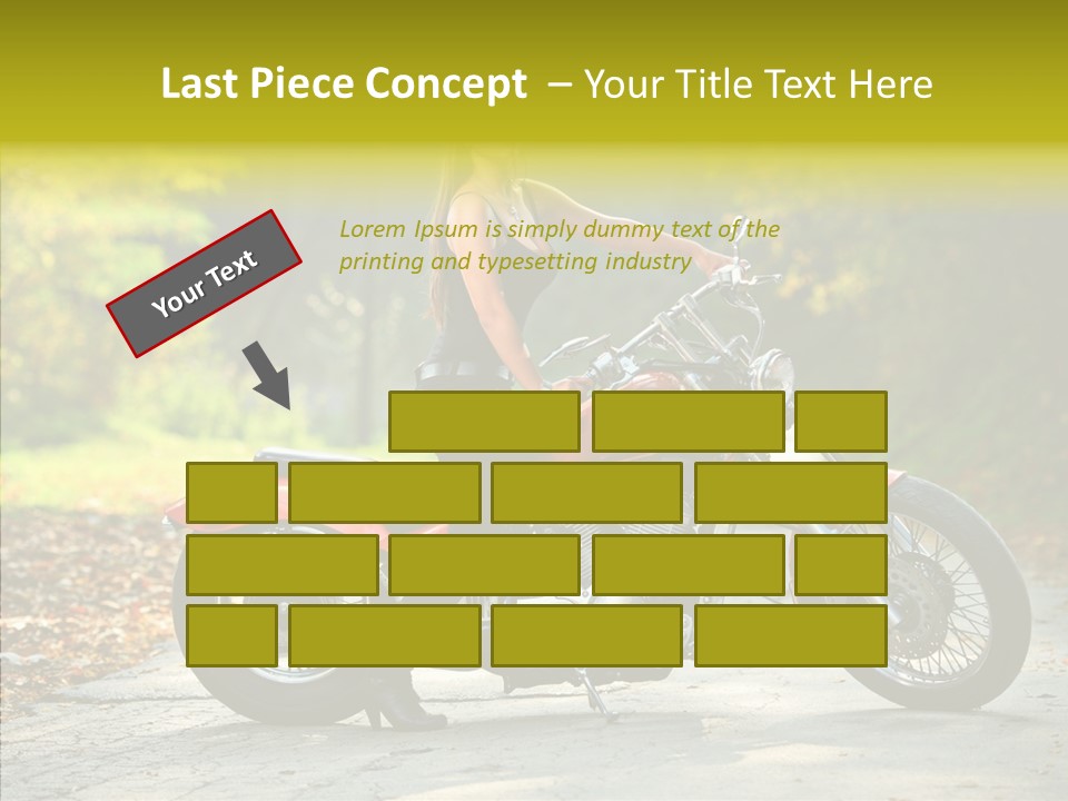 Biker Transportation Transport PowerPoint Template