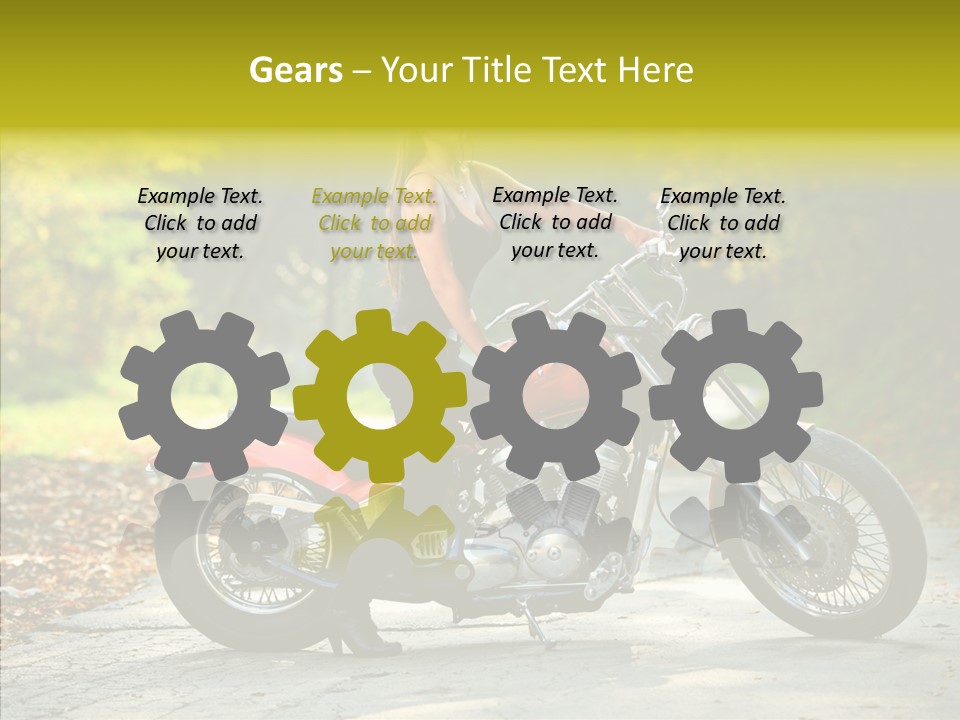 Biker Transportation Transport PowerPoint Template