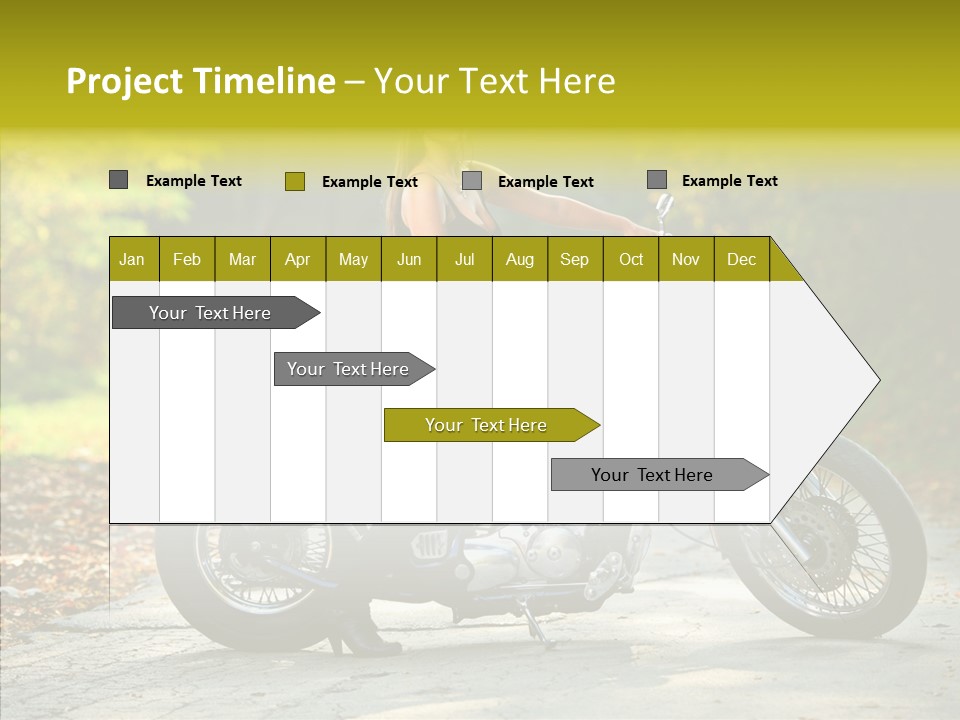 Biker Transportation Transport PowerPoint Template