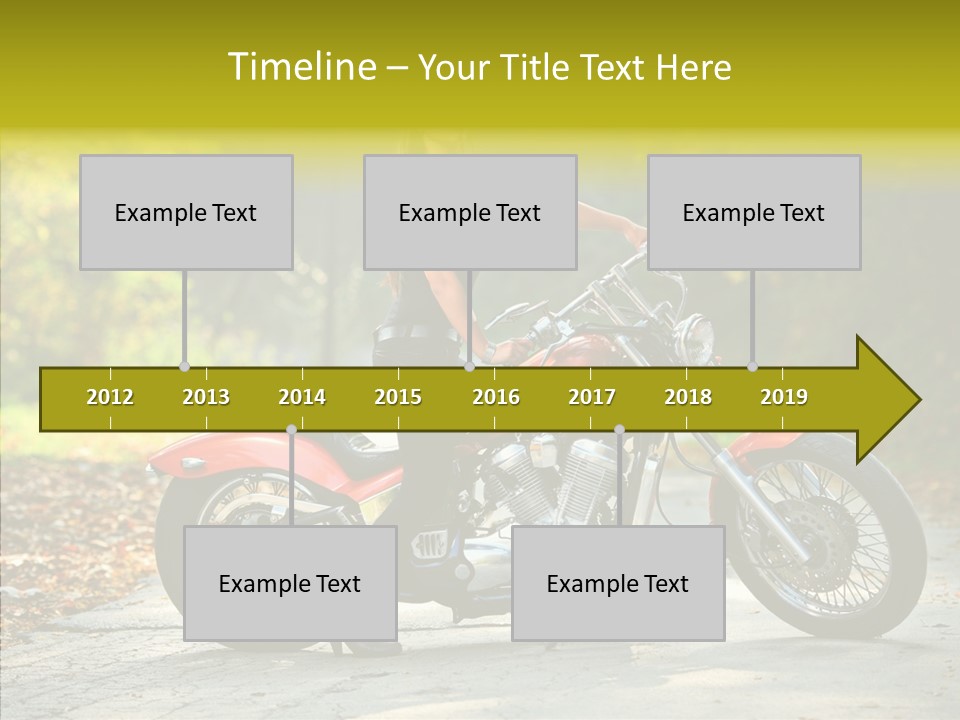 Biker Transportation Transport PowerPoint Template