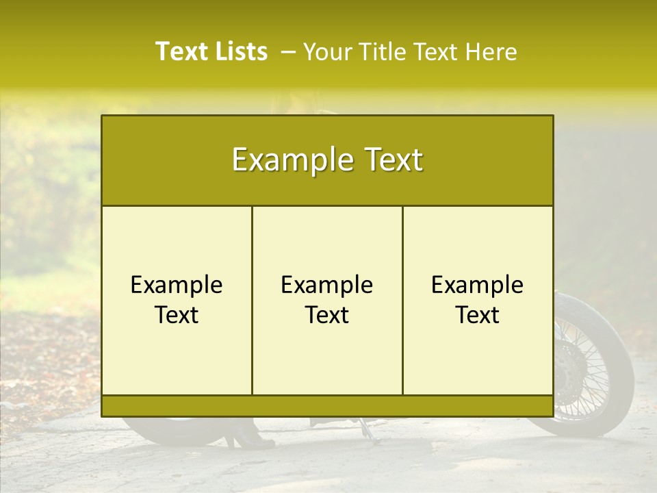 Biker Transportation Transport PowerPoint Template