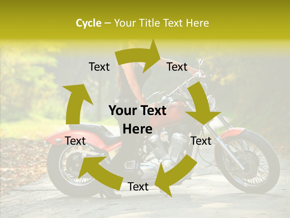 Biker Transportation Transport PowerPoint Template