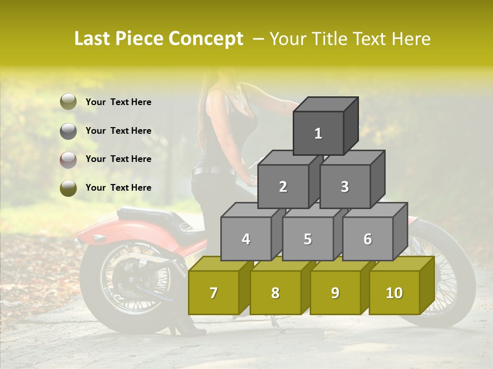 Biker Transportation Transport PowerPoint Template