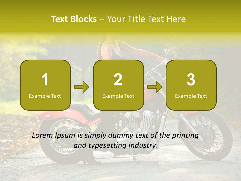 Biker Transportation Transport PowerPoint Template