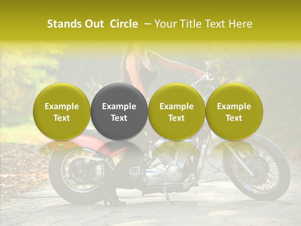 Biker Transportation Transport PowerPoint Template
