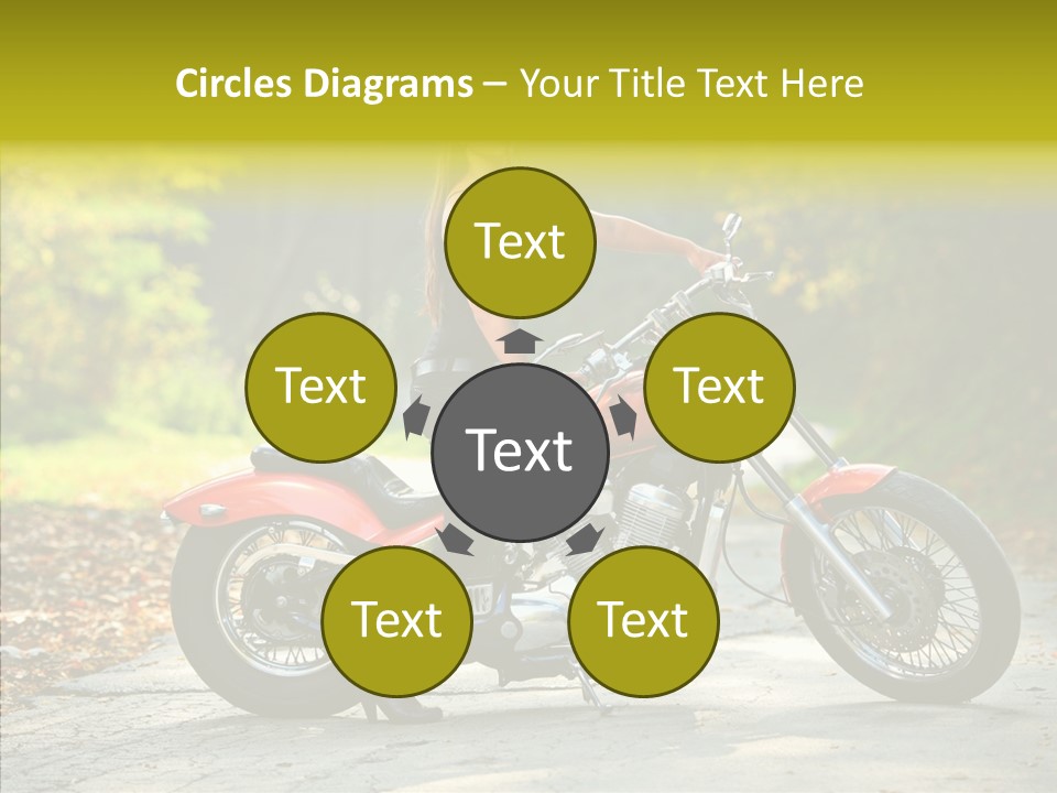 Biker Transportation Transport PowerPoint Template