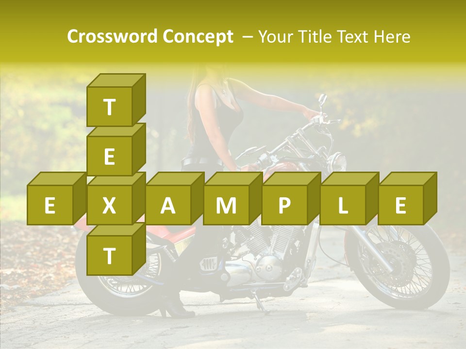 Biker Transportation Transport PowerPoint Template