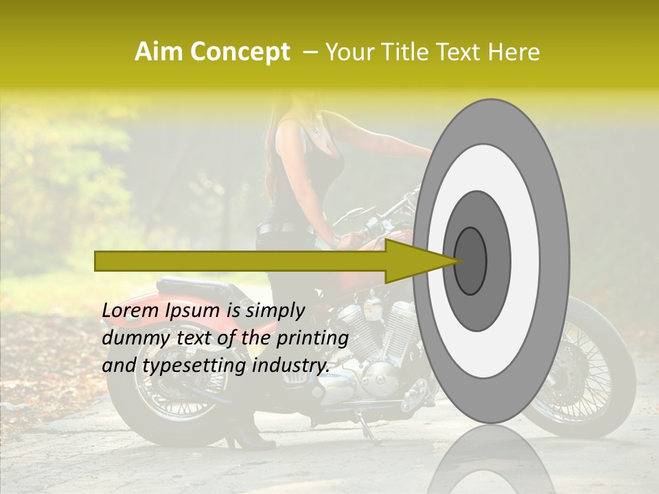 Biker Transportation Transport PowerPoint Template