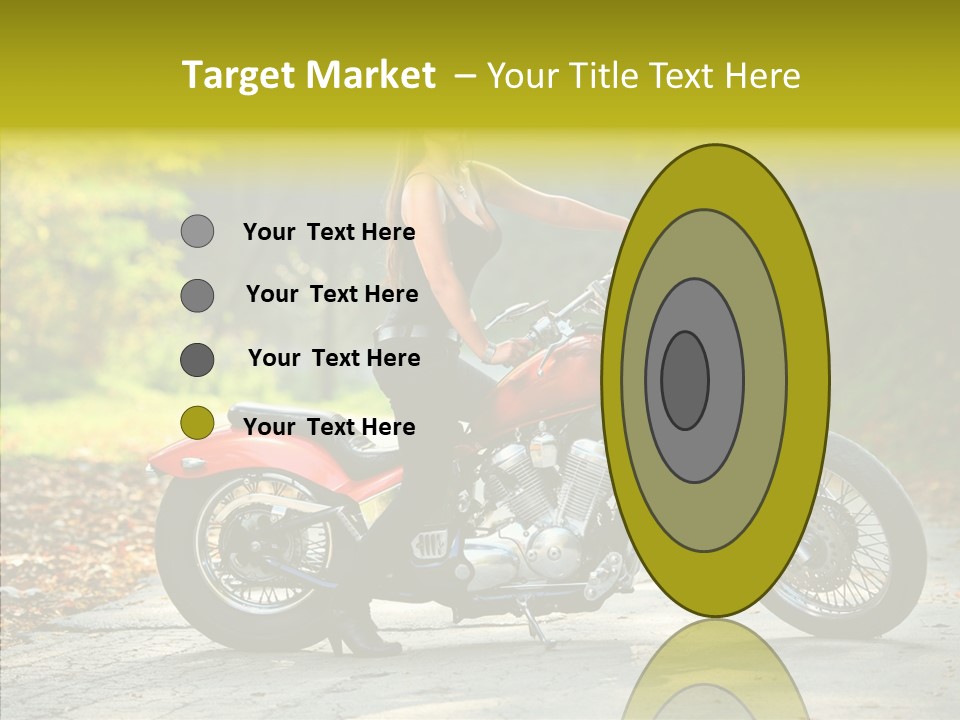 Biker Transportation Transport PowerPoint Template