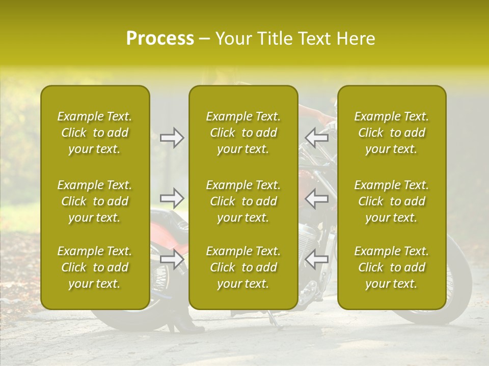 Biker Transportation Transport PowerPoint Template