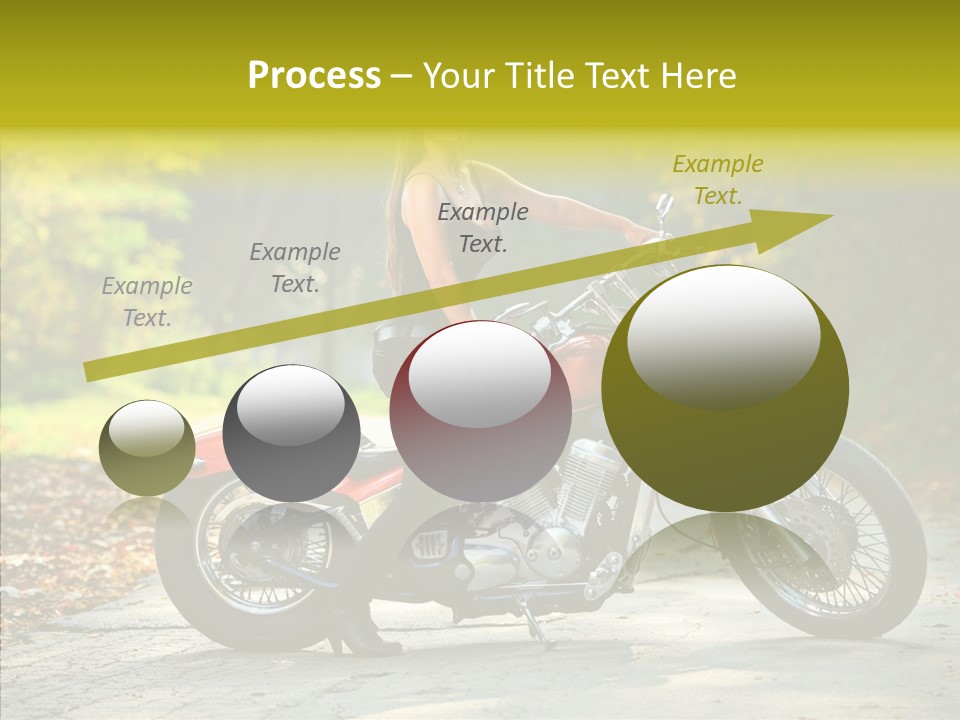 Biker Transportation Transport PowerPoint Template
