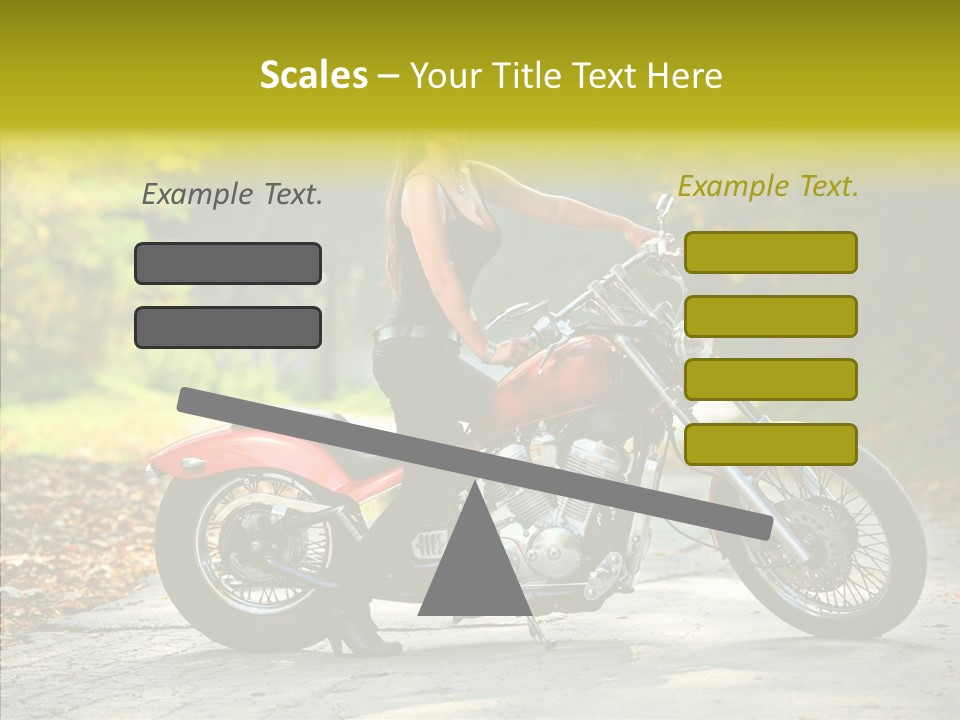Biker Transportation Transport PowerPoint Template
