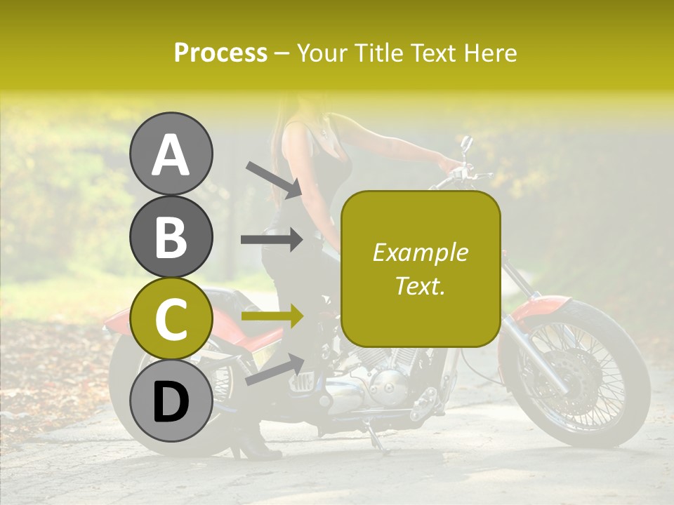 Biker Transportation Transport PowerPoint Template