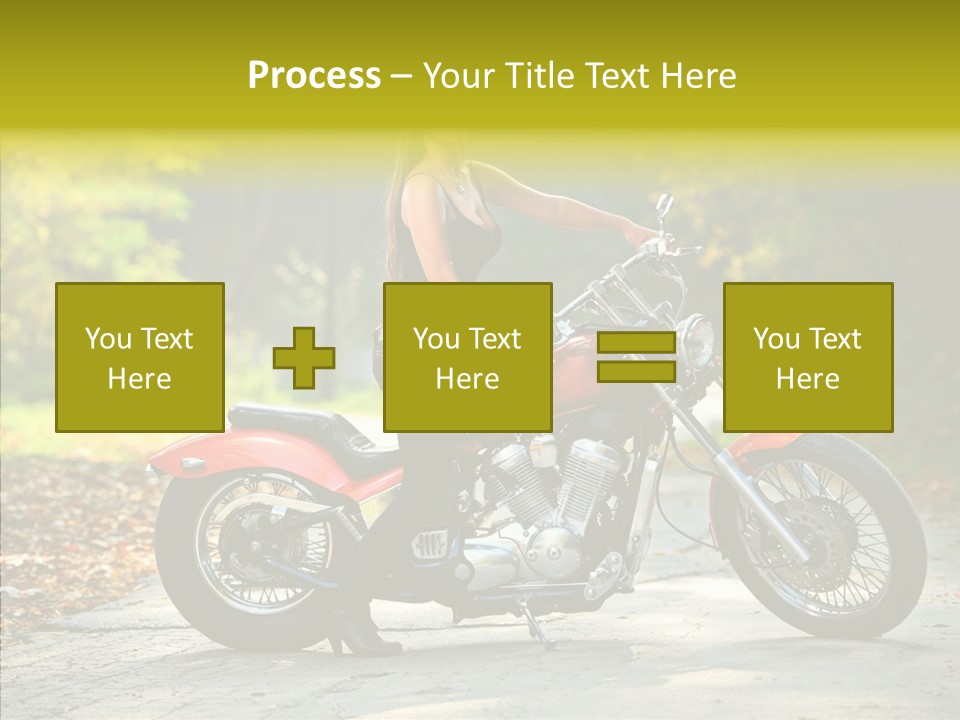 Biker Transportation Transport PowerPoint Template