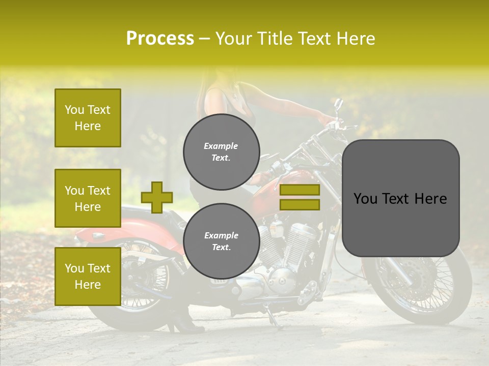 Biker Transportation Transport PowerPoint Template