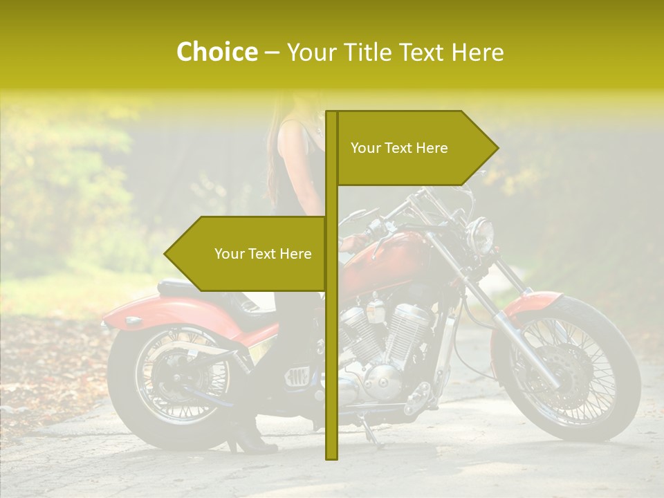Biker Transportation Transport PowerPoint Template