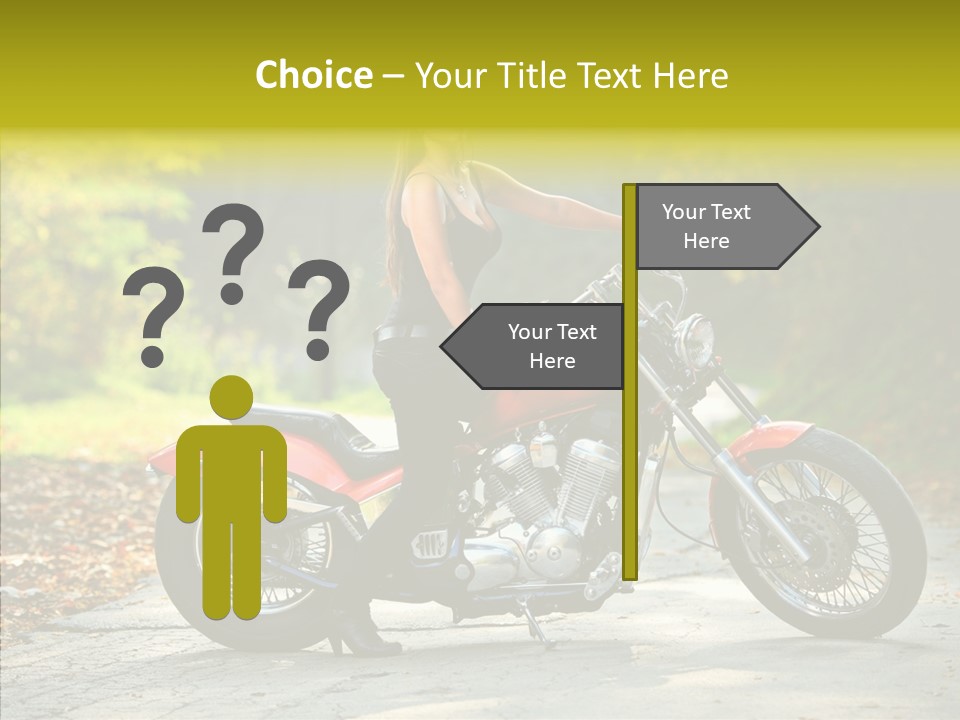 Biker Transportation Transport PowerPoint Template