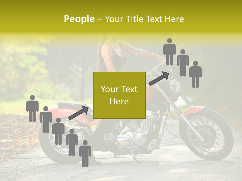 Biker Transportation Transport PowerPoint Template