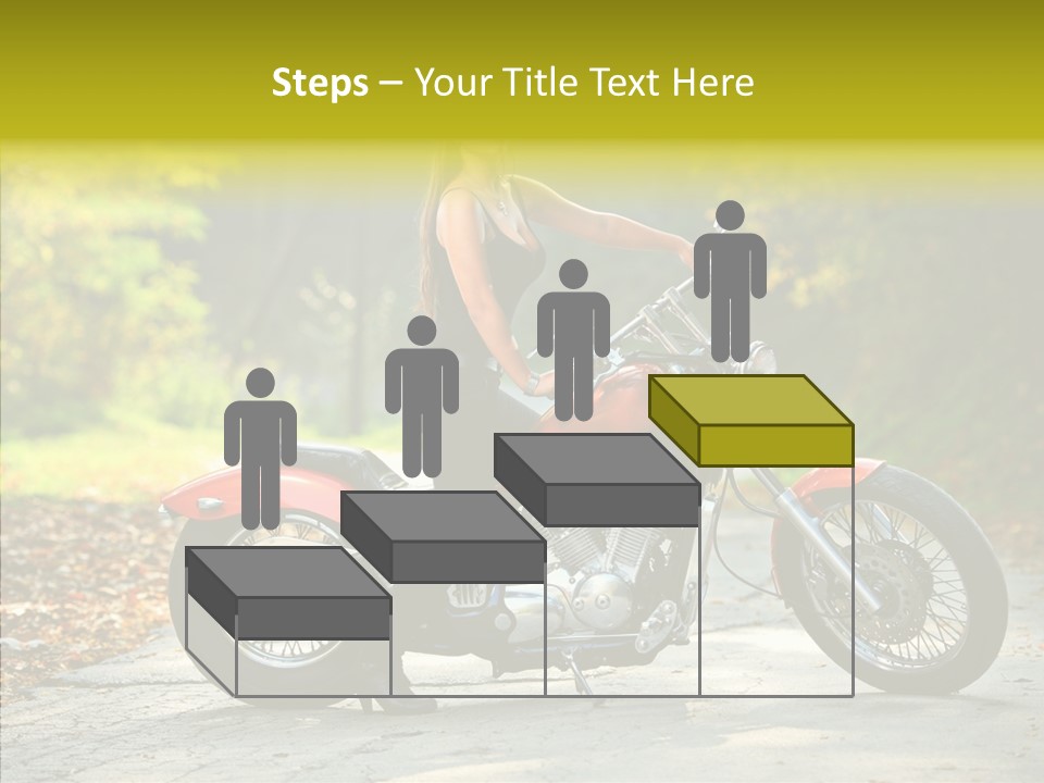 Biker Transportation Transport PowerPoint Template