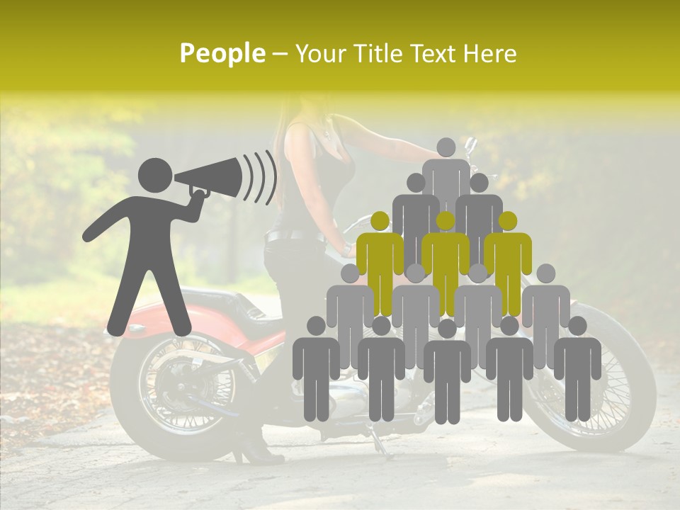 Biker Transportation Transport PowerPoint Template