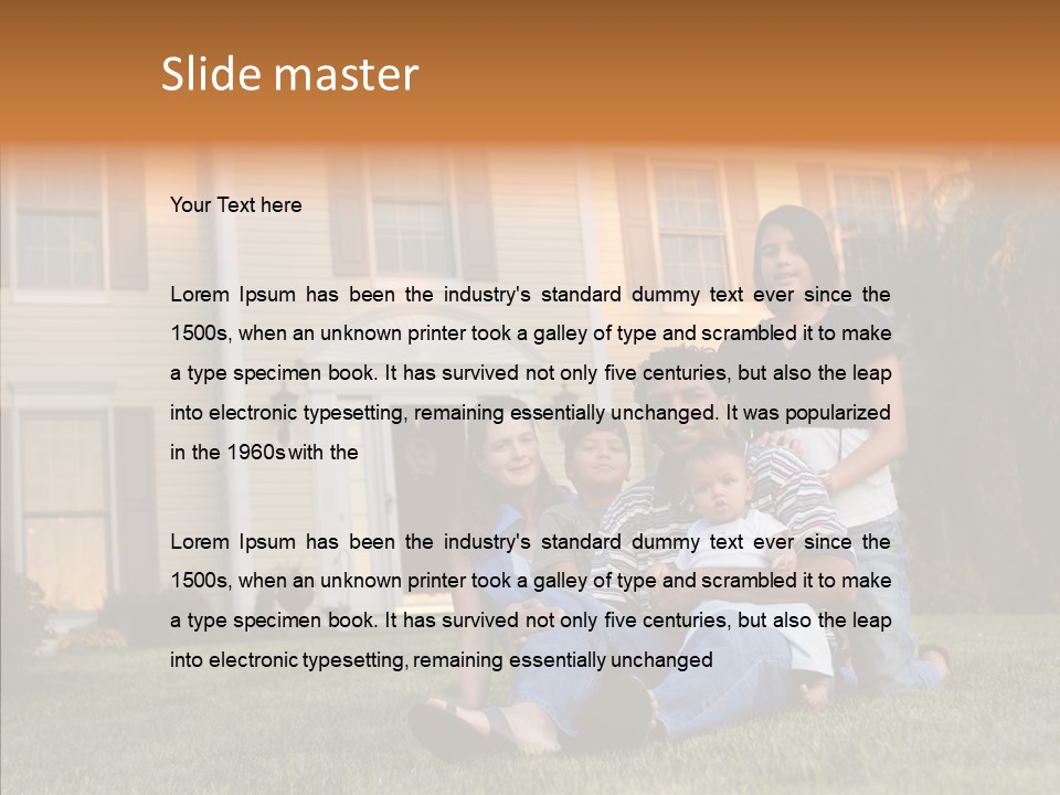 Asian Dad Middle School PowerPoint Template